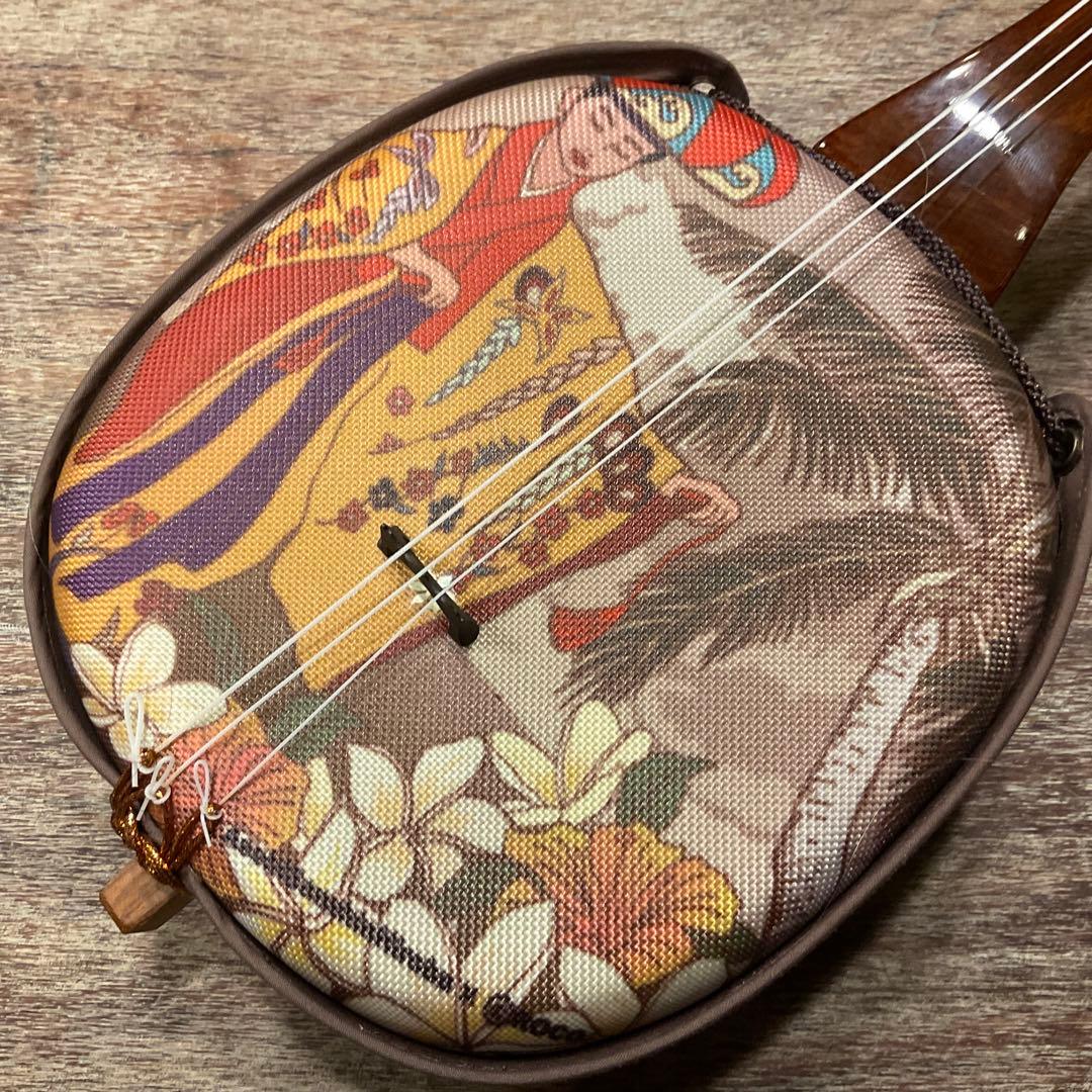 三線 さんしん 沖縄(琉舞)×フラダンサー (ハワイ) コラボデザイン ハナ