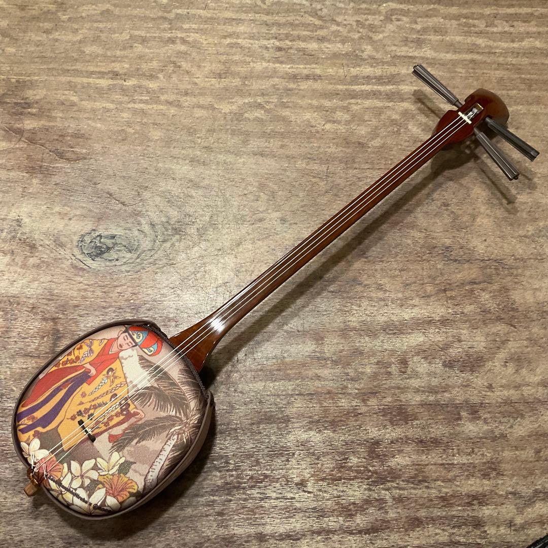 三線 さんしん 沖縄(琉舞)×フラダンサー (ハワイ) コラボデザイン ハナ