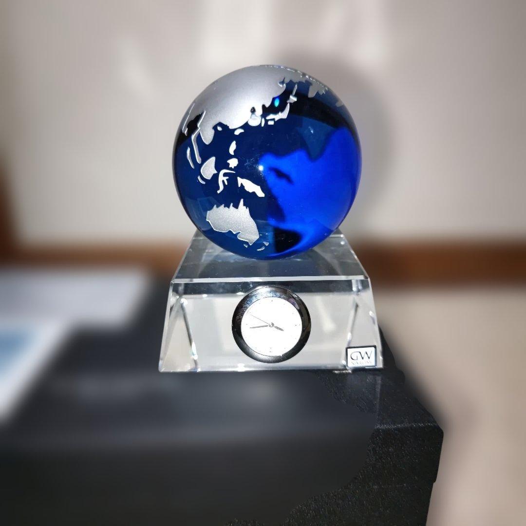 GLASS WORKS NARUMI 地球儀置時計