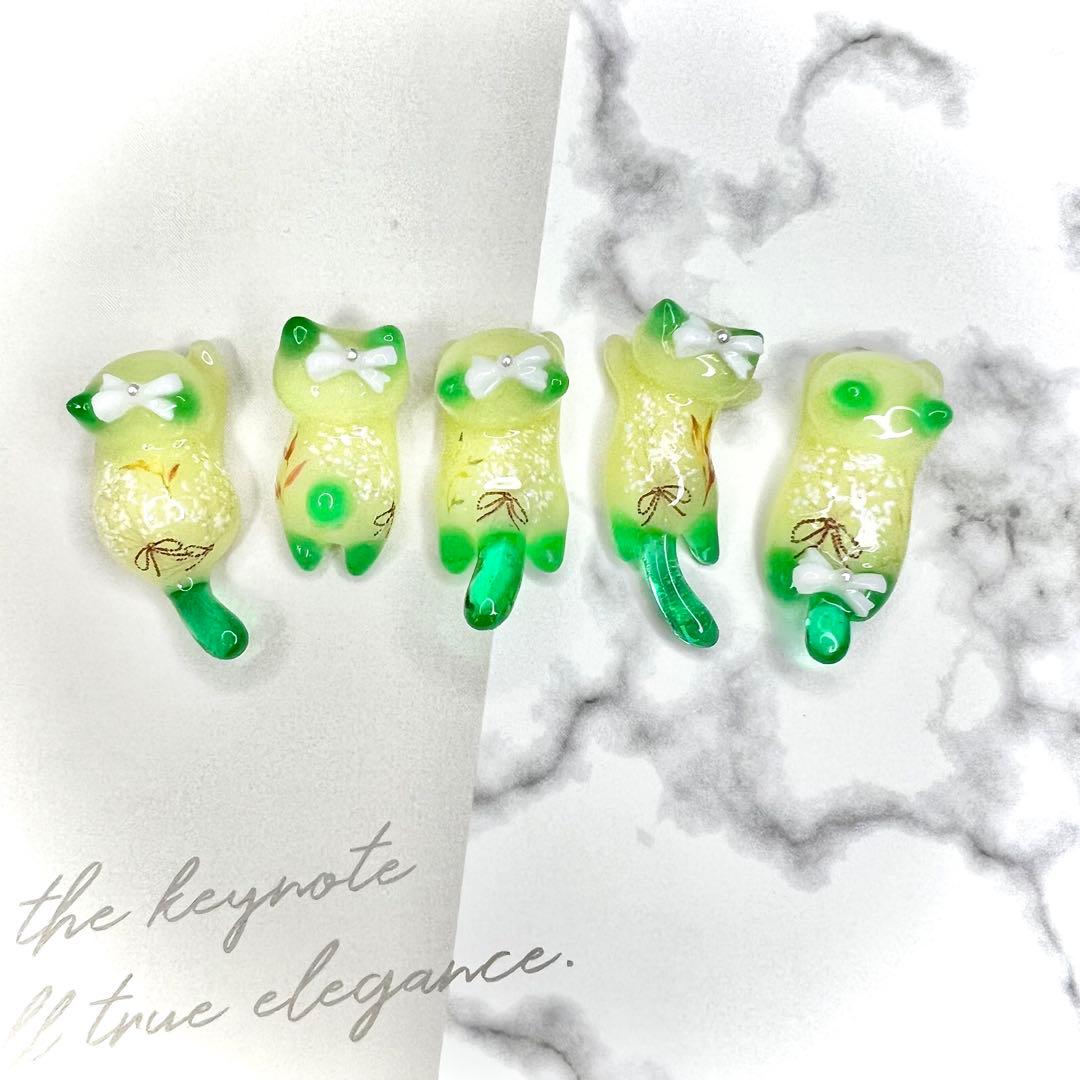 リクエスト専用　限定クリスマス　雪の結晶　猫　5個セット