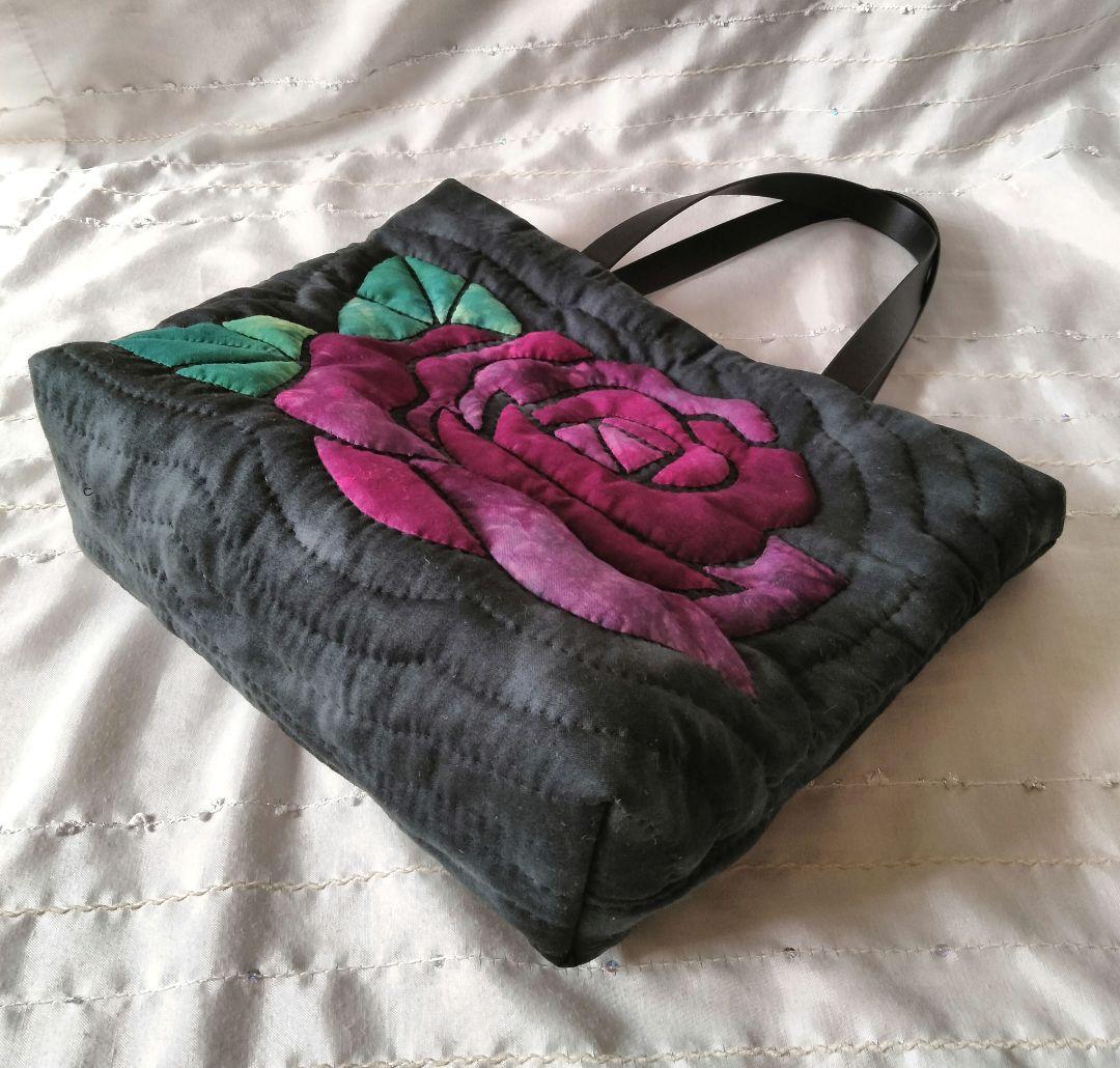 ☆278.ハワイアンキルト・バッグ・バラ