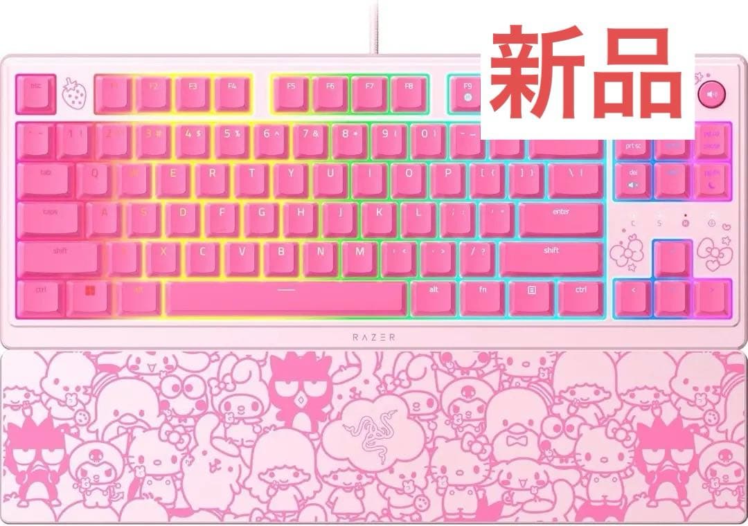 レイザーRazerゲーミングキーボードピンクサンリオキティコラボ