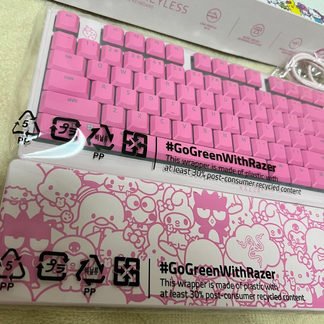 レイザーRazerゲーミングキーボードピンクサンリオキティコラボ