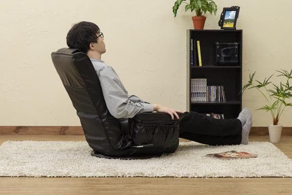 タイムセール中！！傷や汚れに強い座椅子♪レザー仕様