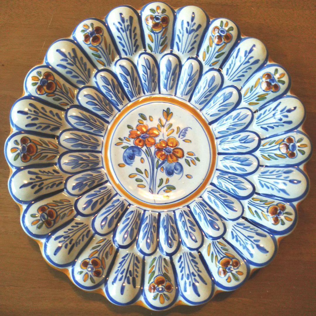 タラベラ焼　絵皿　飾り皿　大皿