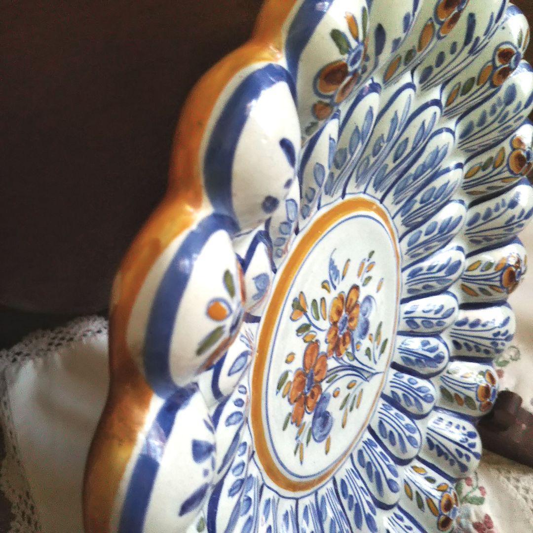 タラベラ焼　絵皿　飾り皿　大皿