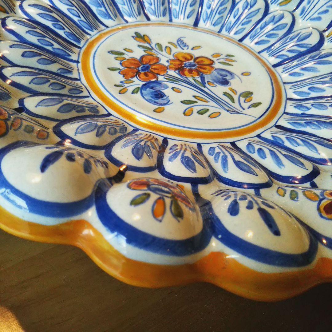 タラベラ焼　絵皿　飾り皿　大皿