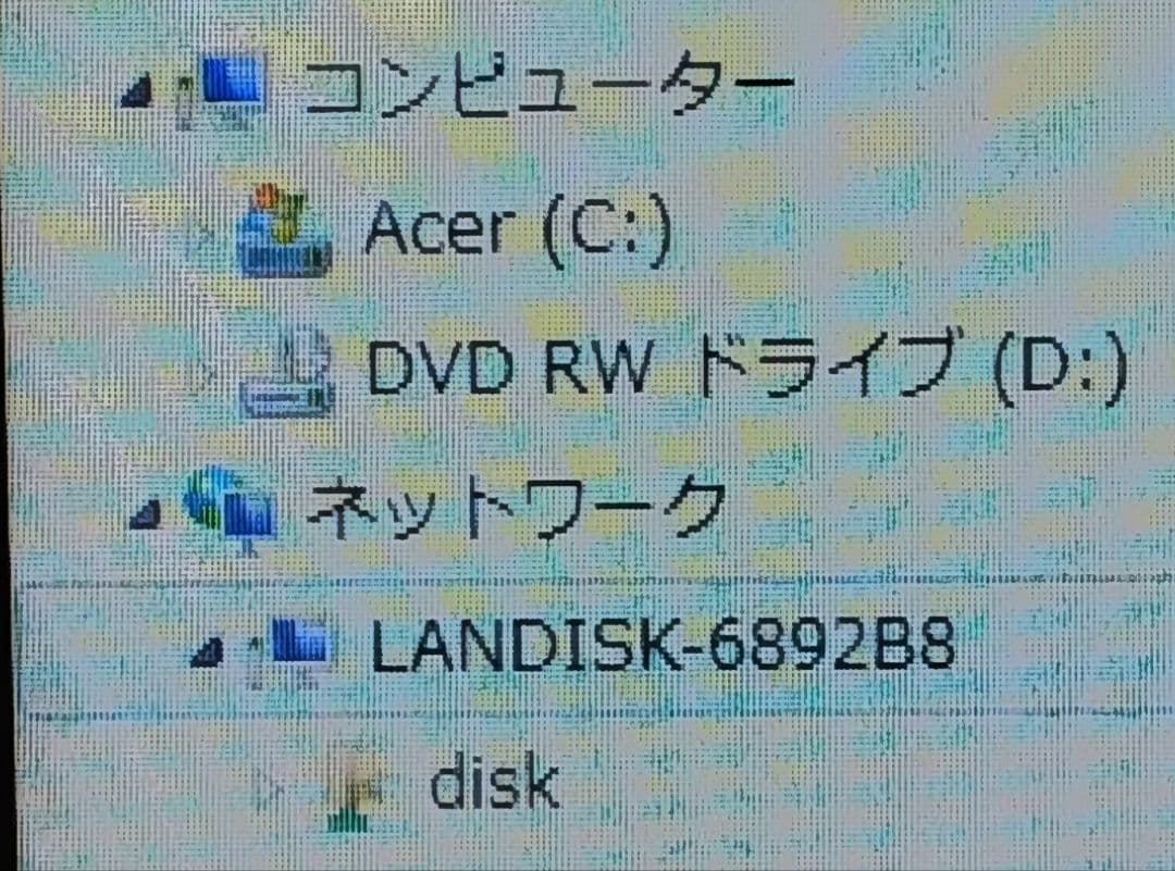 アイ・オー・データ 2TB NAS ネット接続HDD HDL-T2NV 動作品