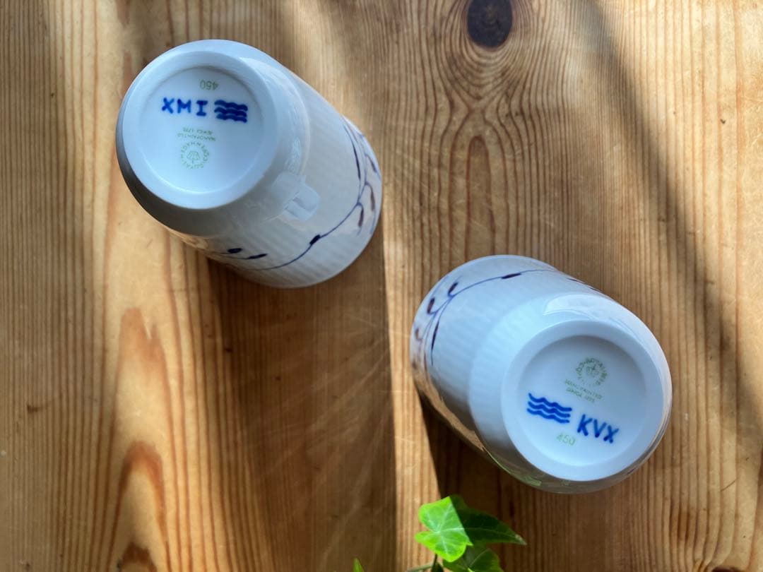 ロイヤルコペンハーゲン　ブルーフルーテッドメガ　トールカップ×2