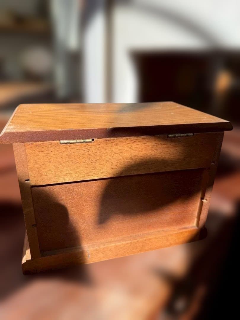 木製 ジュエリーボックス 3段 ミラー付き アクセサリーケース アンティーク調