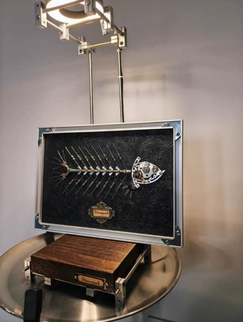 一点物 スチームパンク 機械魚 A4 額装 arc‘taff