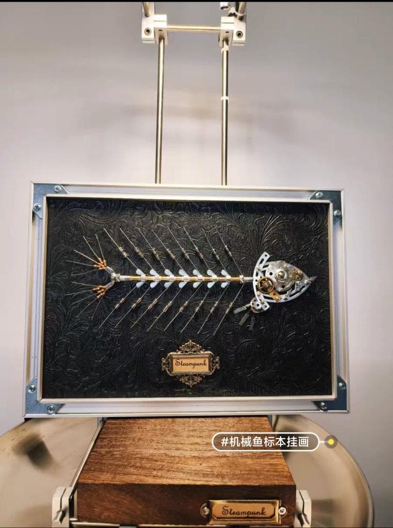 一点物 スチームパンク 機械魚 A4 額装 arc‘taff