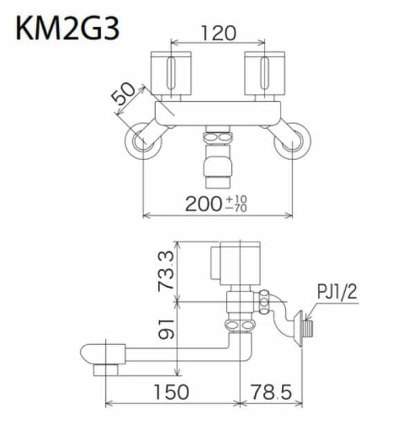 2ハンドル混合栓 ◇KVK◇ 在庫処分