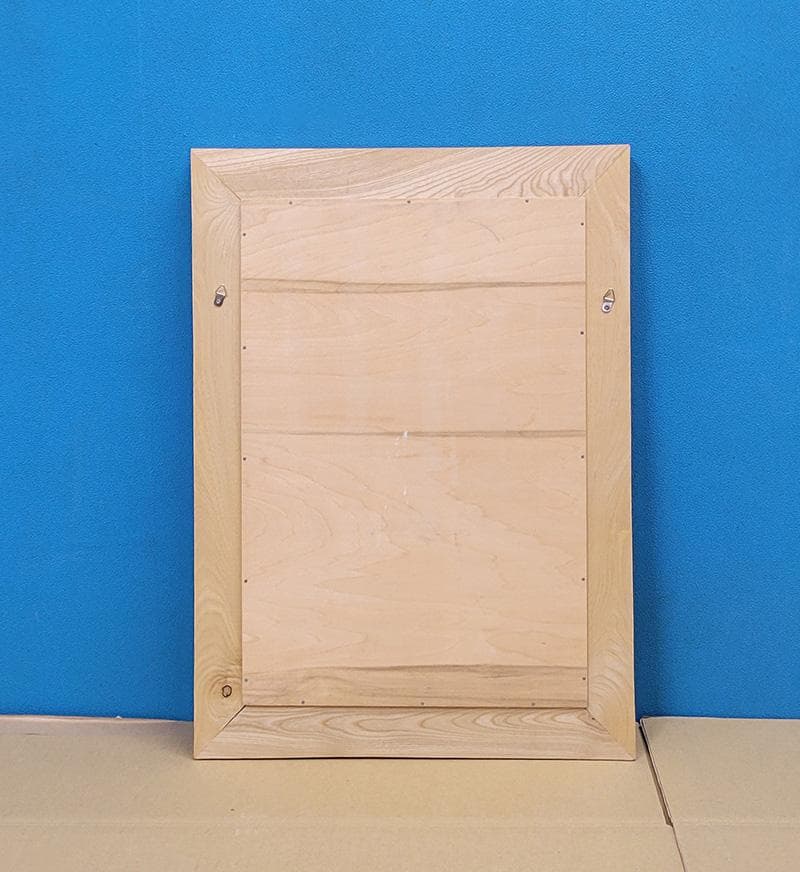 【縁起物】高級 開店 額　魚一網（黒文字・白木）　JOA-293