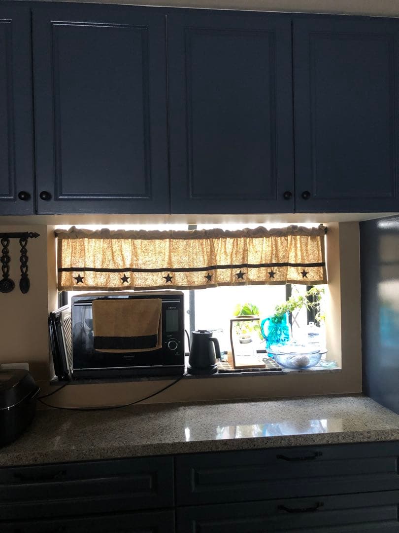 カーテン　カフェ　アメリカ　カントリー