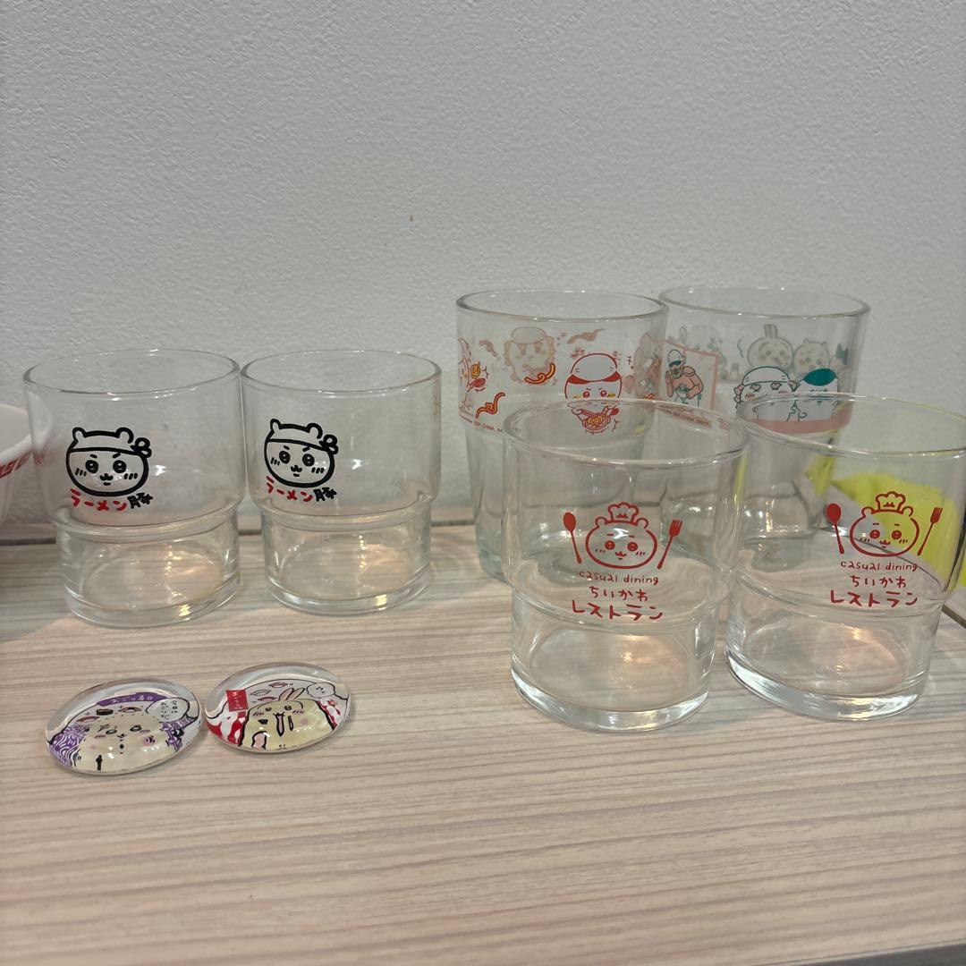 ちいかわ食器、レンゲ、箸置き、グラス14点セット