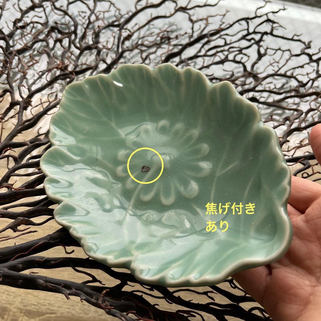 骨董　古伊万里　伊万里　菊花　変形皿　中皿　膾皿　１客限り