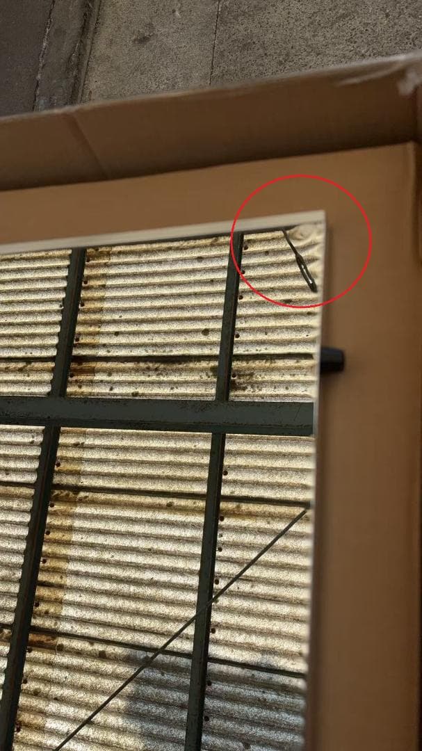 【中古】ダンス鏡 折り畳み 割れない鏡 160cmx60cmx2枚 銀色 11番