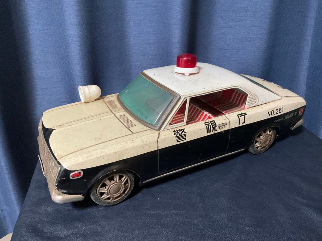 昭和レトロ　ブリキ　コロナ　マークⅡ 大型警視庁パトカー