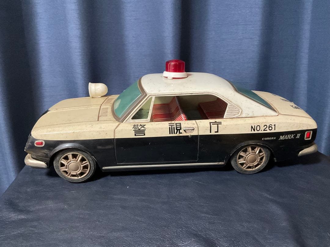 昭和レトロ　ブリキ　コロナ　マークⅡ 大型警視庁パトカー