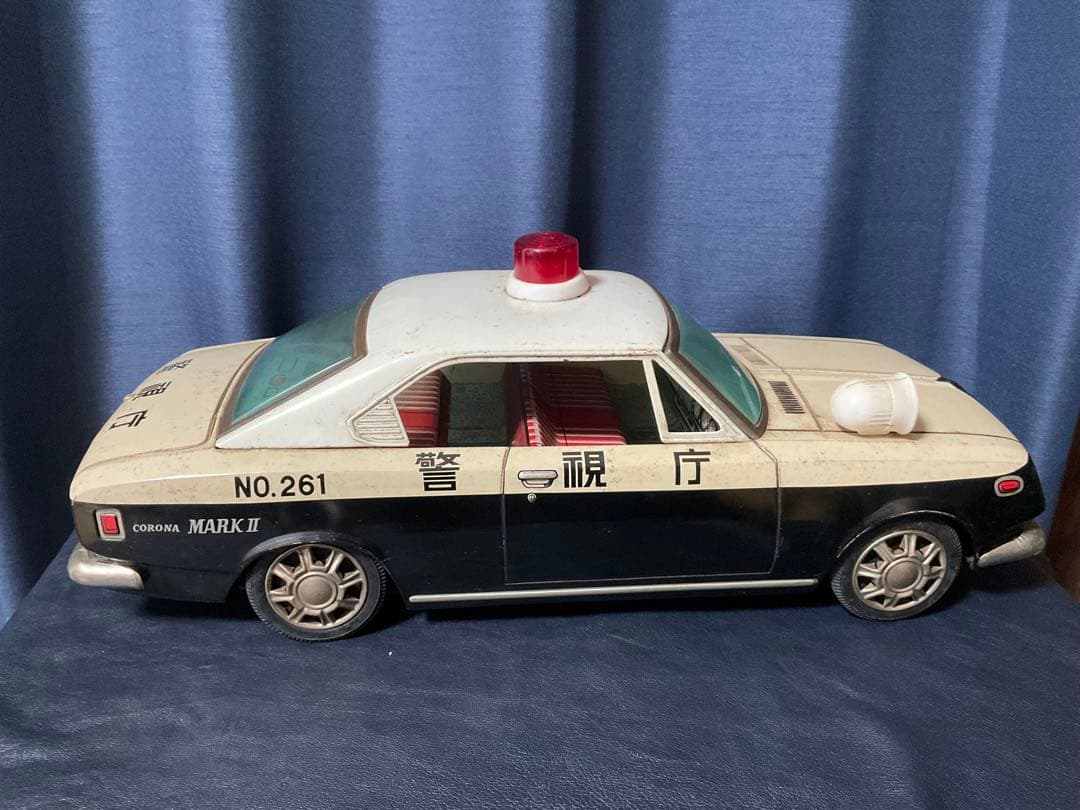 昭和レトロ　ブリキ　コロナ　マークⅡ 大型警視庁パトカー