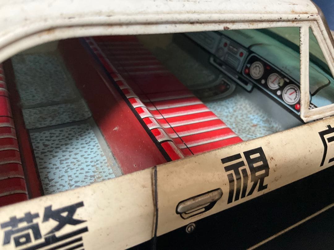 昭和レトロ　ブリキ　コロナ　マークⅡ 大型警視庁パトカー