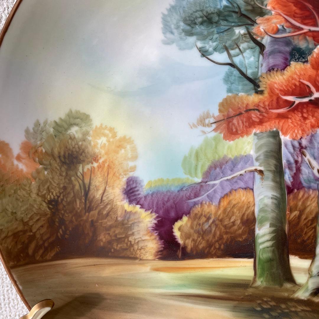 ・絵皿・１９１０年頃・米国輸出・２６cm・艶消し・オールドノリタケ・