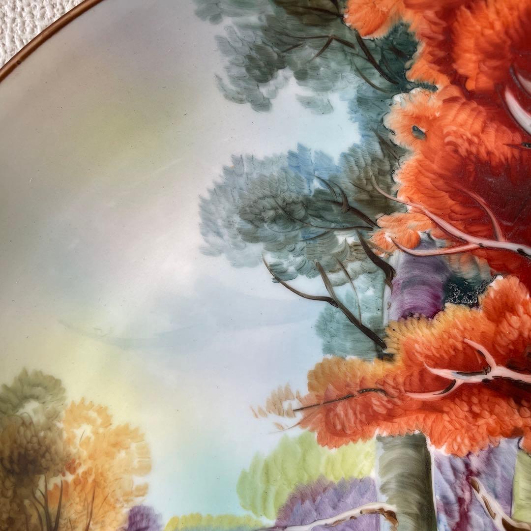 ・絵皿・１９１０年頃・米国輸出・２６cm・艶消し・オールドノリタケ・