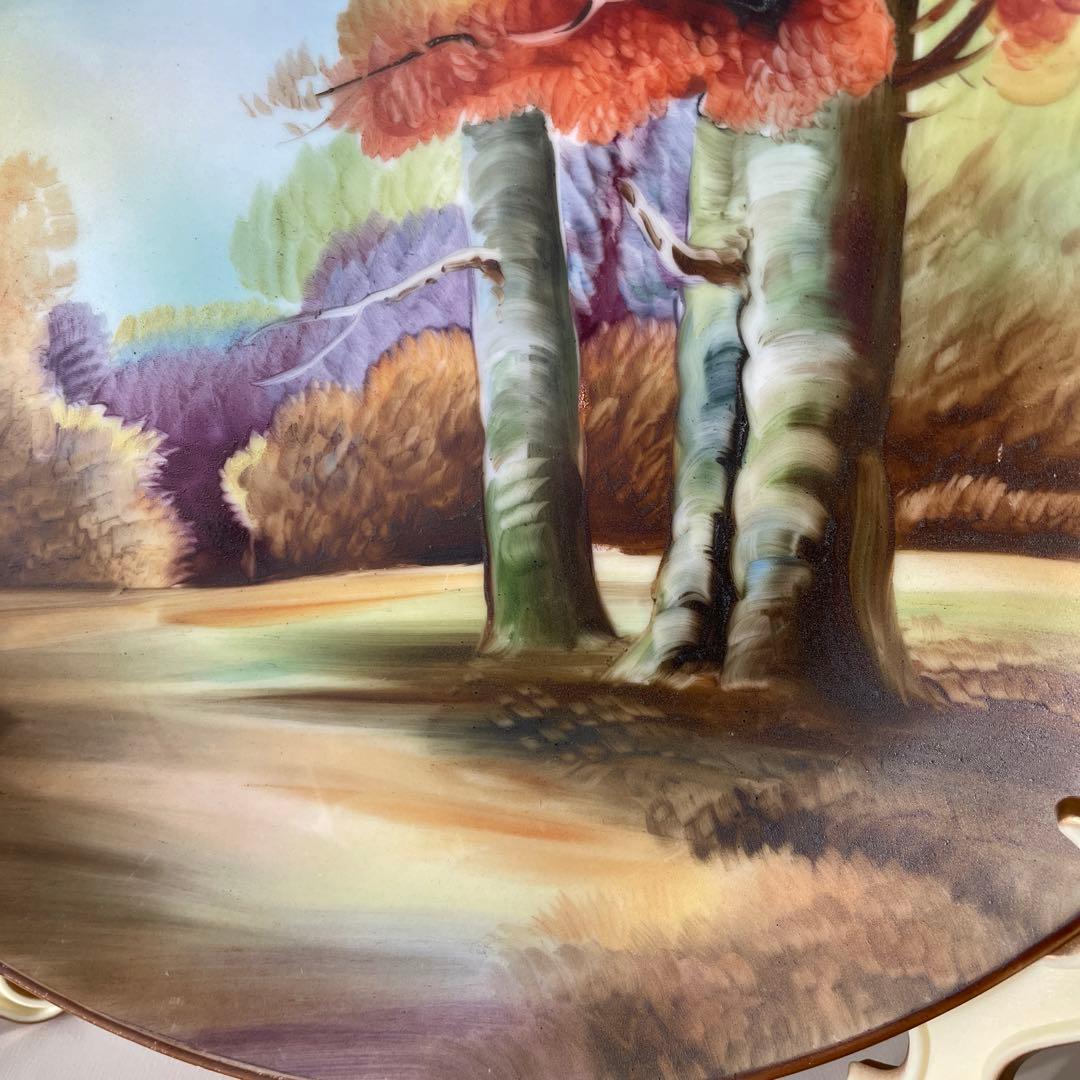 ・絵皿・１９１０年頃・米国輸出・２６cm・艶消し・オールドノリタケ・