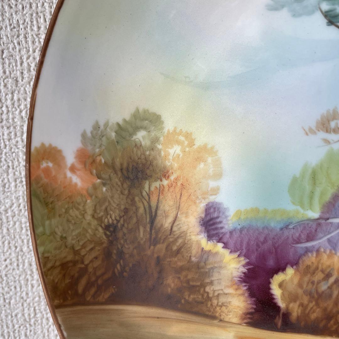 ・絵皿・１９１０年頃・米国輸出・２６cm・艶消し・オールドノリタケ・