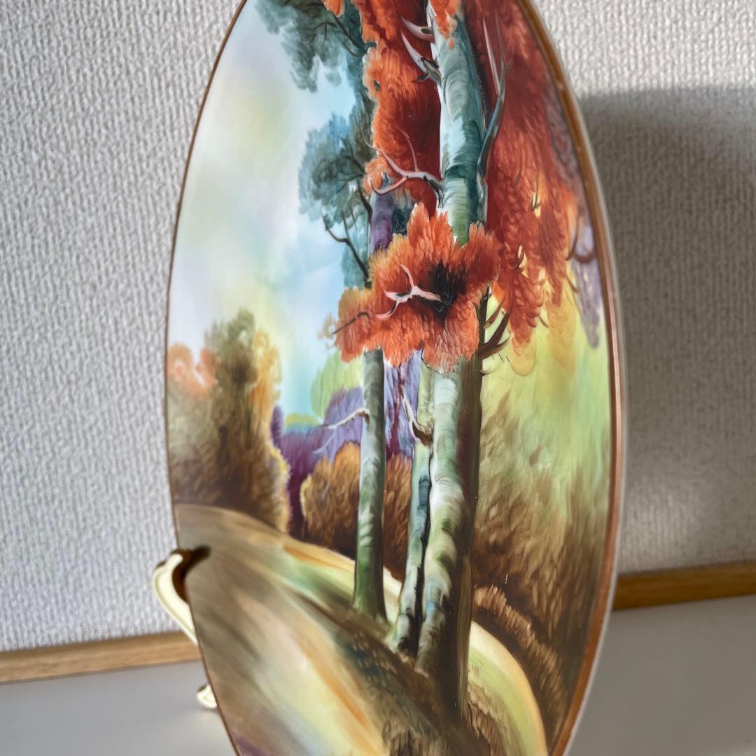 ・絵皿・１９１０年頃・米国輸出・２６cm・艶消し・オールドノリタケ・