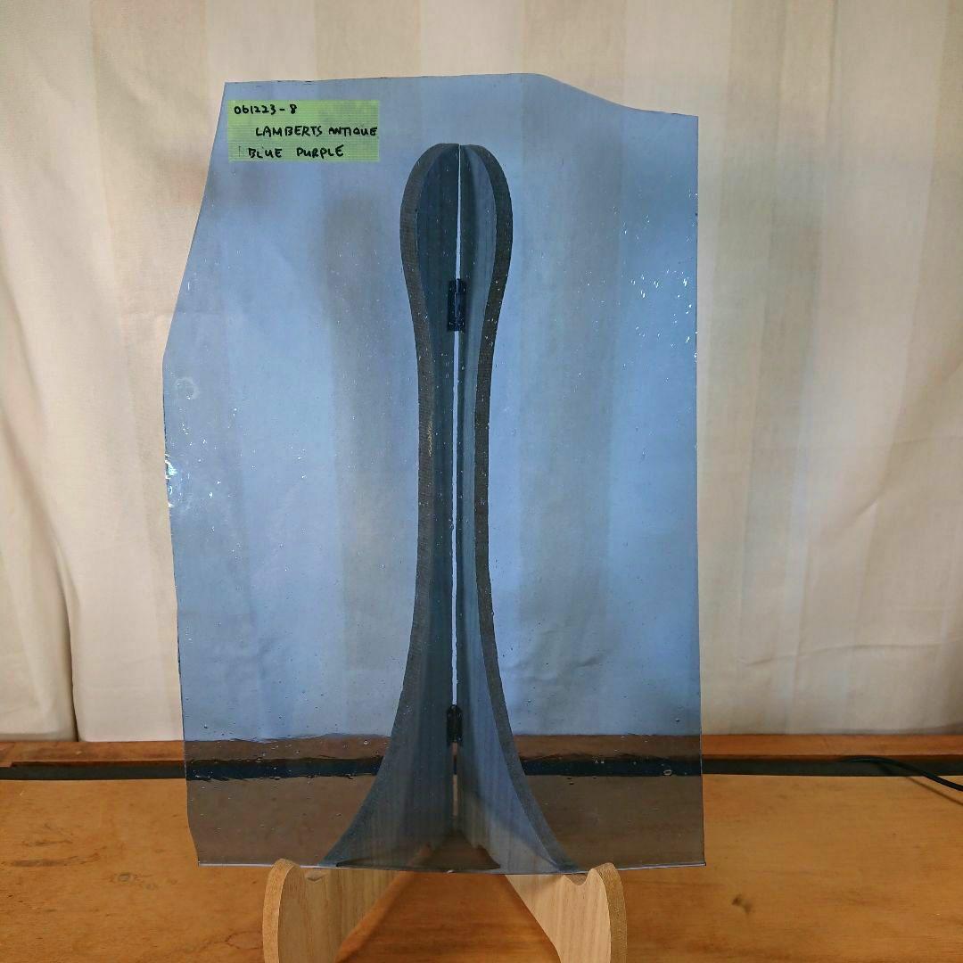 ステンドグラス ガラス ランバーツ アンティック ブルー 紫 061223-8