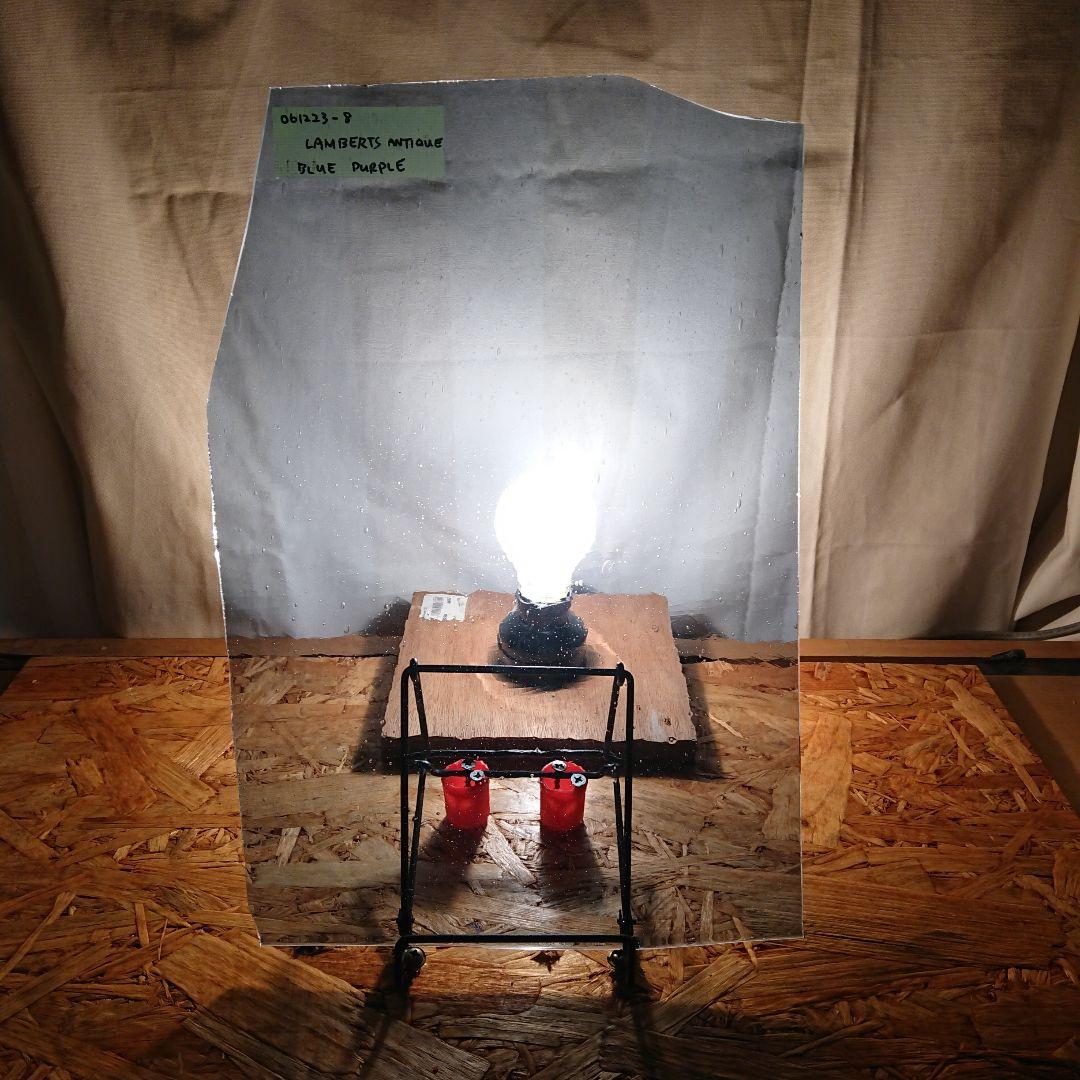 ステンドグラス ガラス ランバーツ アンティック ブルー 紫 061223-8