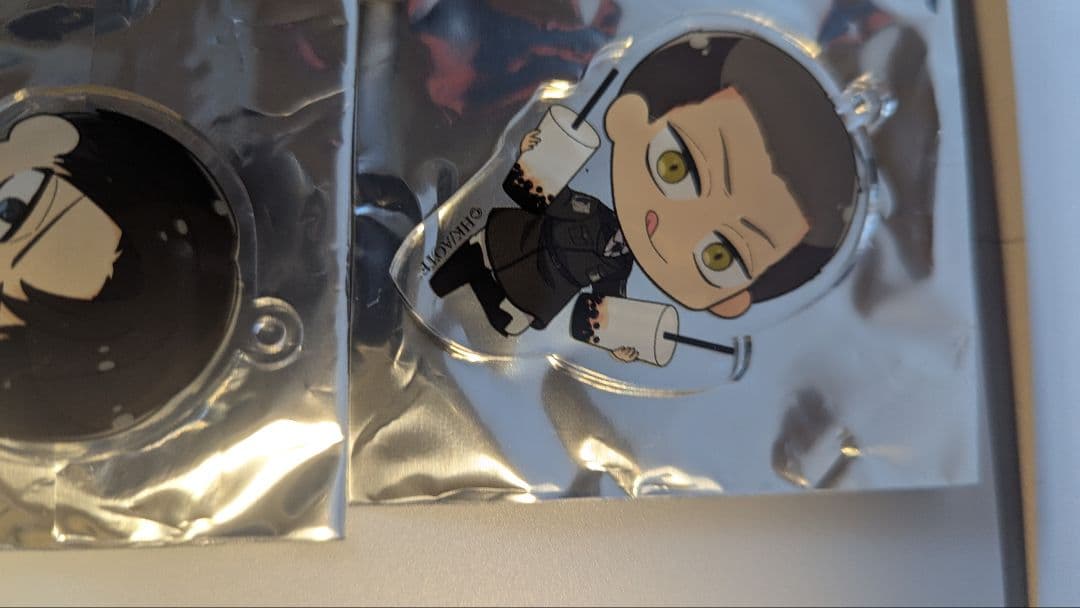 進撃の巨人 謝謝珍珠 タピオカ アクリルキーホルダー 全8種コンプリートセット