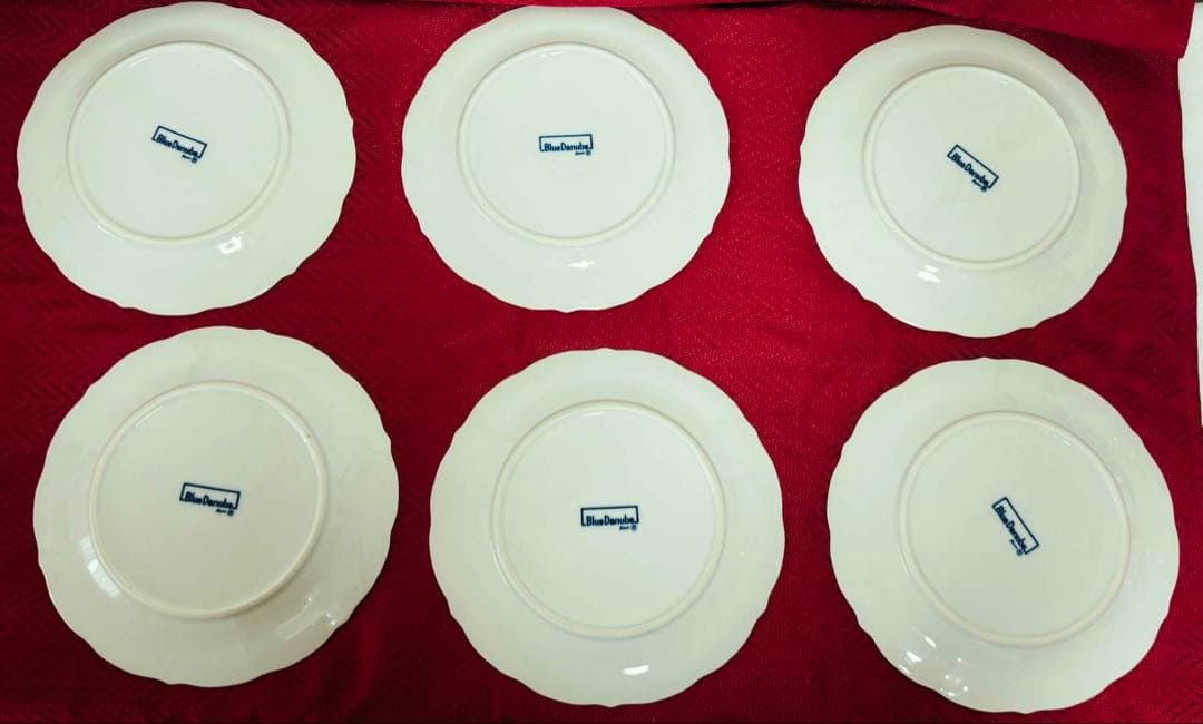 ②Blue Danube ブルーダニューブ平皿 6枚セット