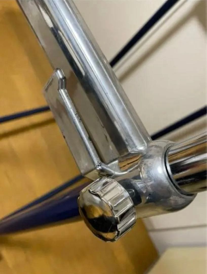 可動式ハンガーラック ネイビー/シルバー