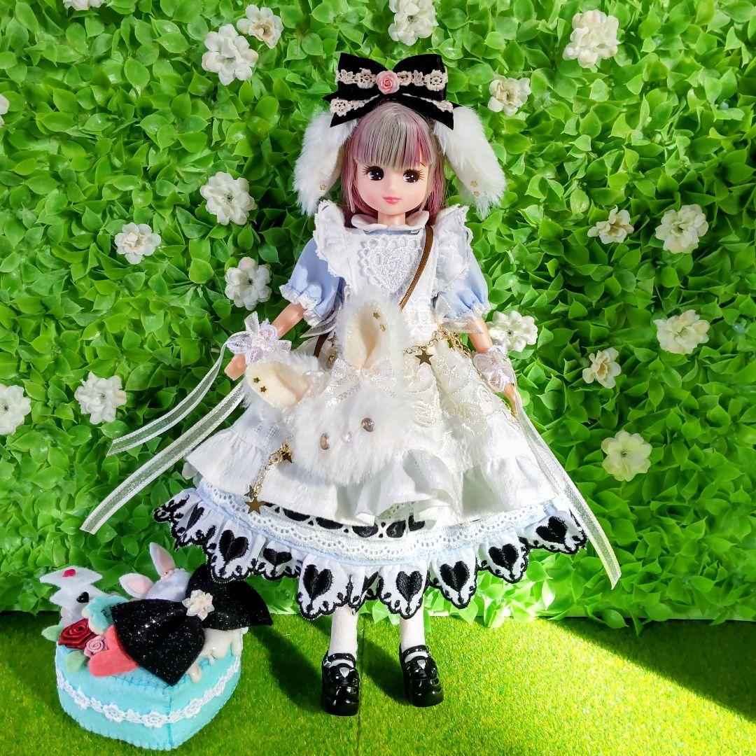 リカちゃん服 27cmドール うさぎの国のアリス　♡アリス♡