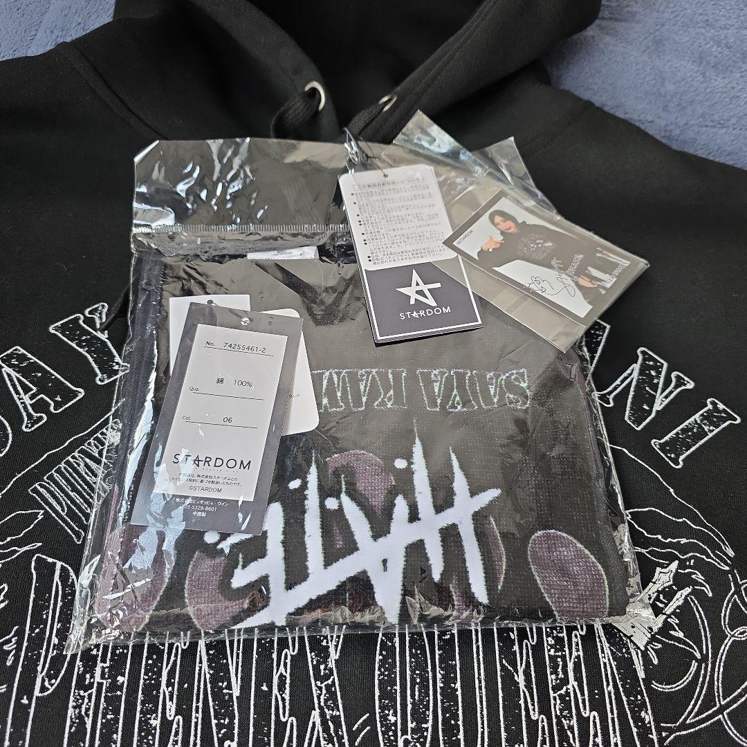 上谷沙弥パーカー　STARDOM　PHENEX QUEEN タオル+ステッカー付