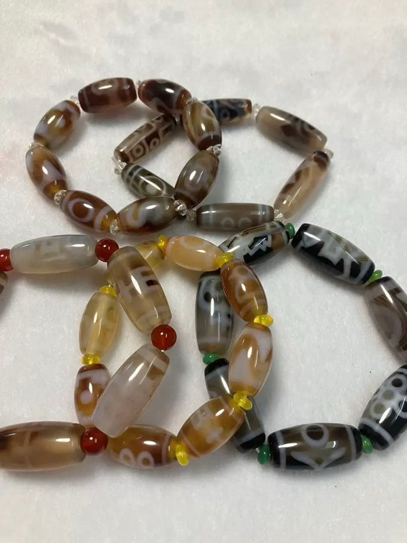 開運　天珠ブレスレット　５本セット　内径16cm前後