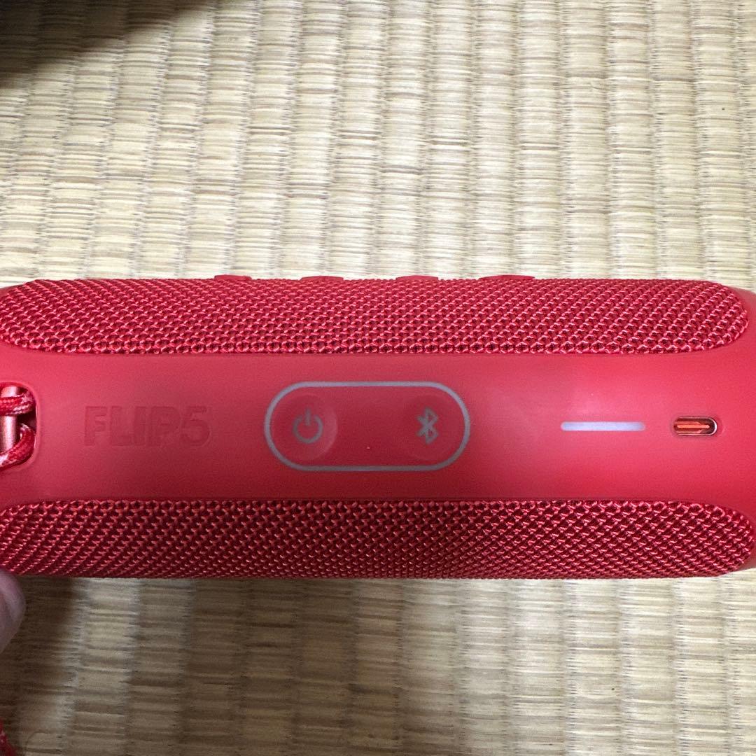 JBL FLIP5 ワイヤレススピーカー レッド ケース付き