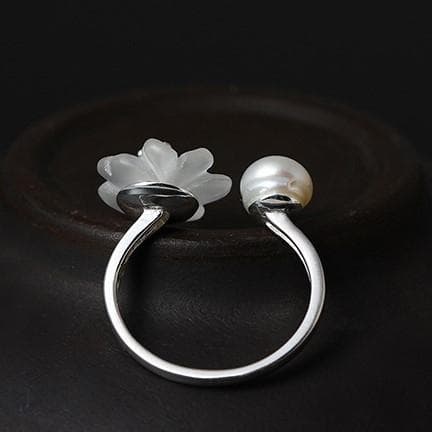 ＜受注制作＞サンカヨウのリング  「サンカヨウ」フリーサイズ　0218