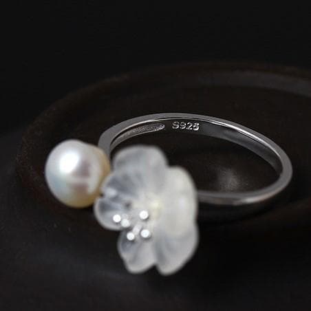 ＜受注制作＞サンカヨウのリング  「サンカヨウ」フリーサイズ　0218