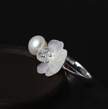 ＜受注制作＞サンカヨウのリング  「サンカヨウ」フリーサイズ　0218