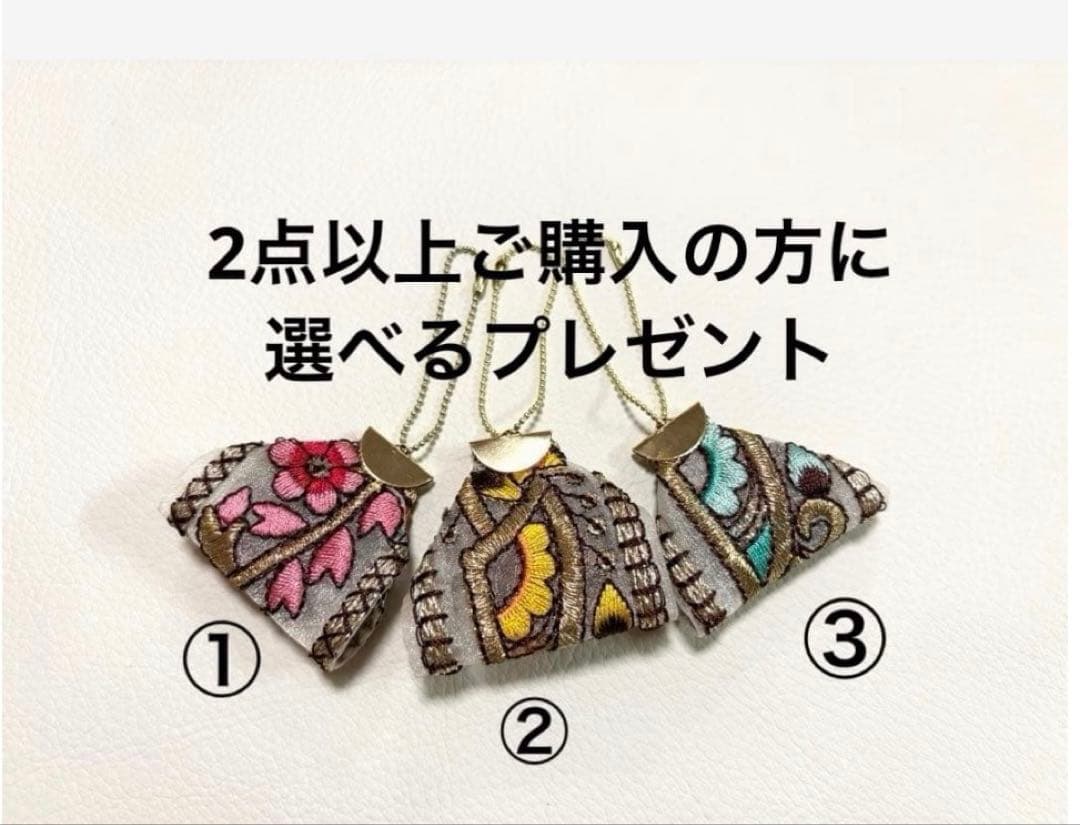 ポケットティッシュケース　インド刺繍リボン　合皮　　ピンク　No.114