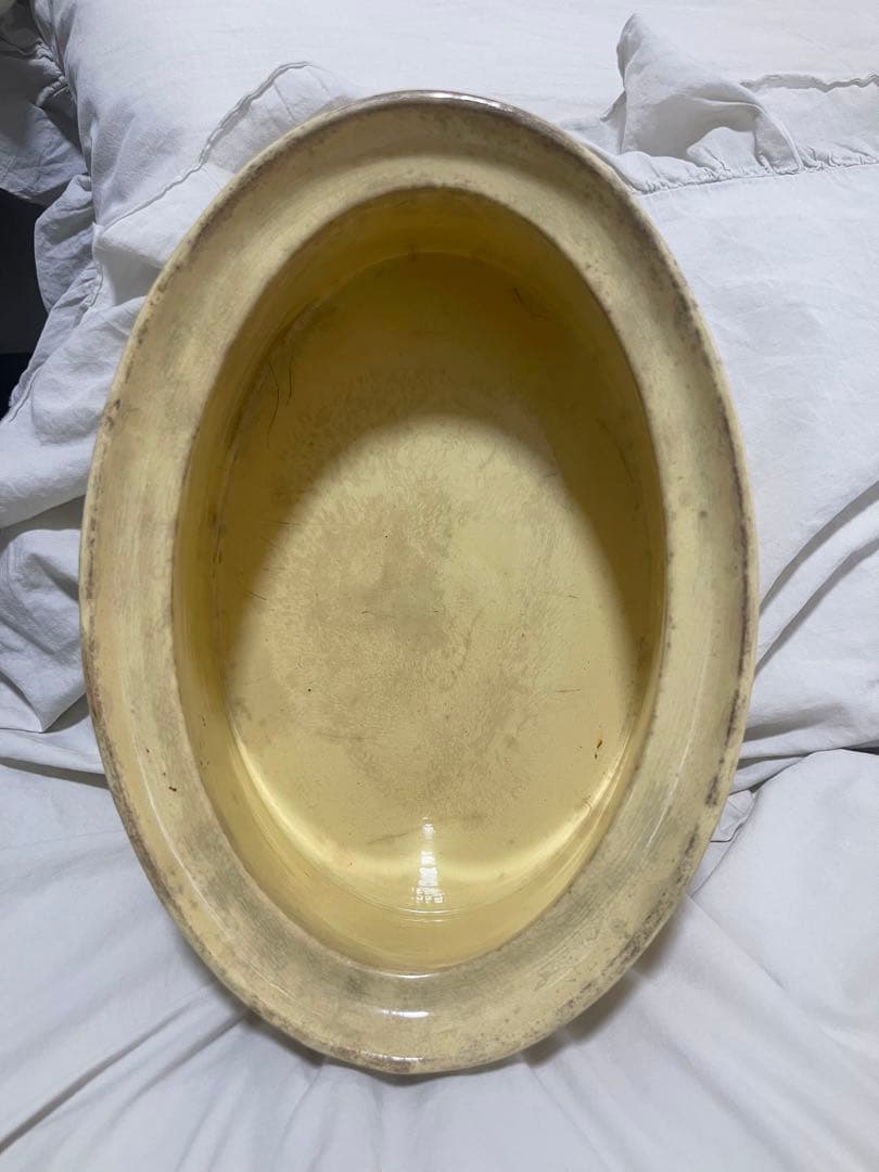 フランスアンティーク　Sarreguemines サルグミンヌ　テリーヌポット