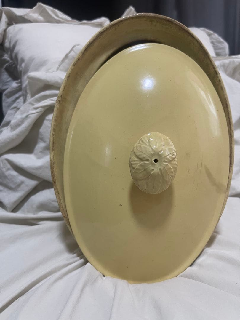 フランスアンティーク　Sarreguemines サルグミンヌ　テリーヌポット