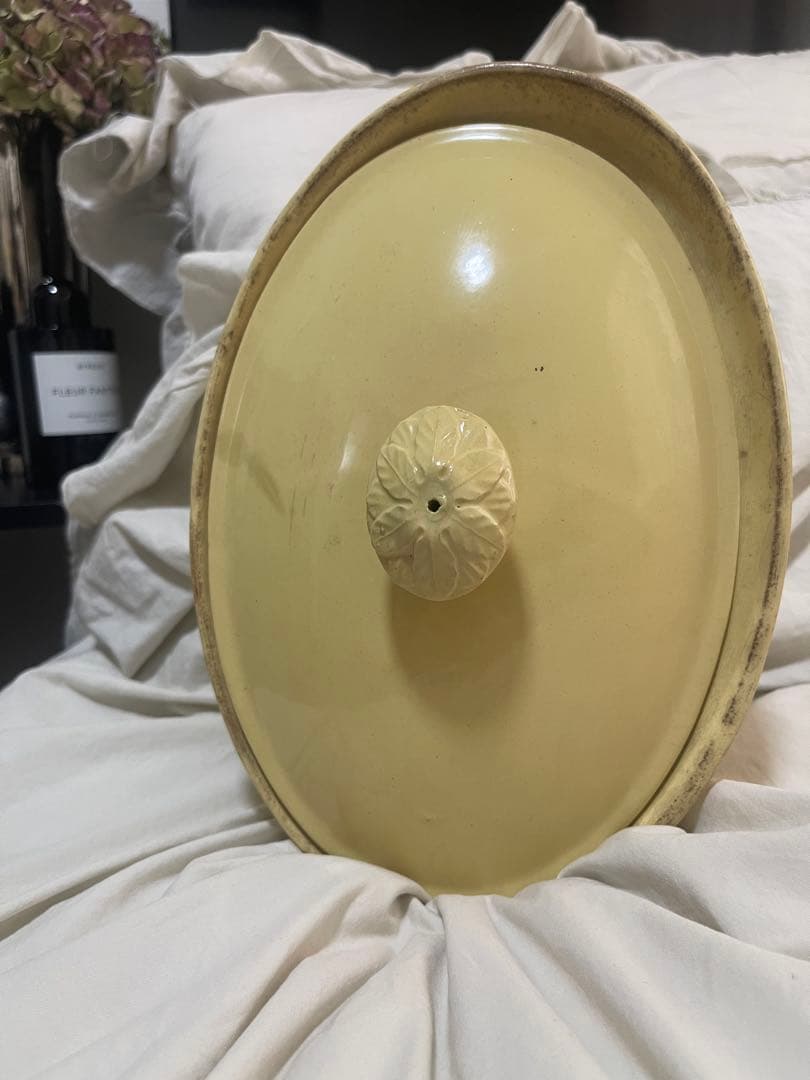 フランスアンティーク　Sarreguemines サルグミンヌ　テリーヌポット