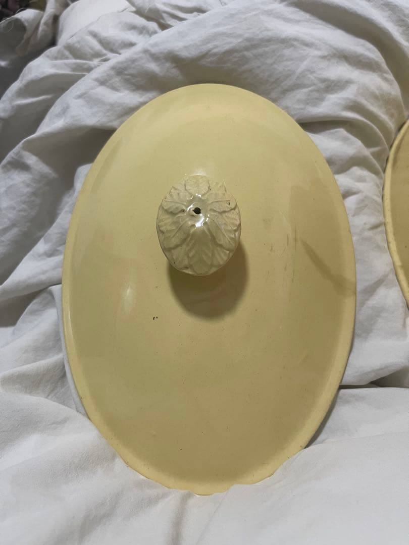 フランスアンティーク　Sarreguemines サルグミンヌ　テリーヌポット