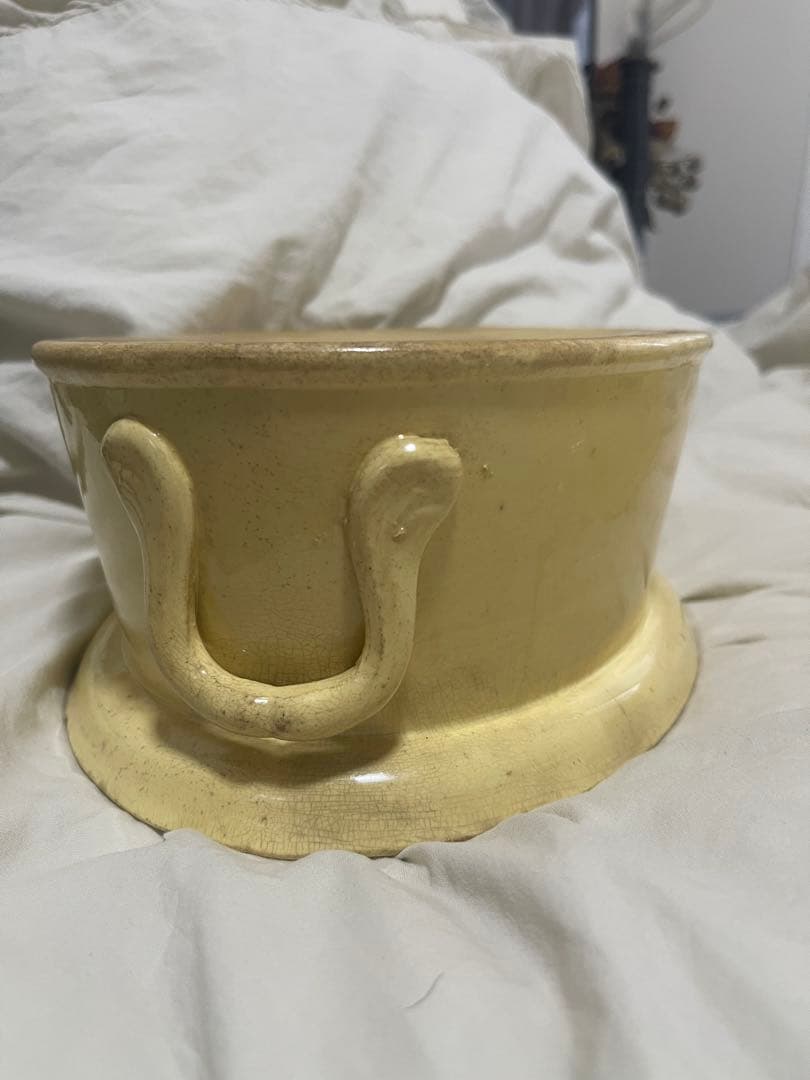 フランスアンティーク　Sarreguemines サルグミンヌ　テリーヌポット