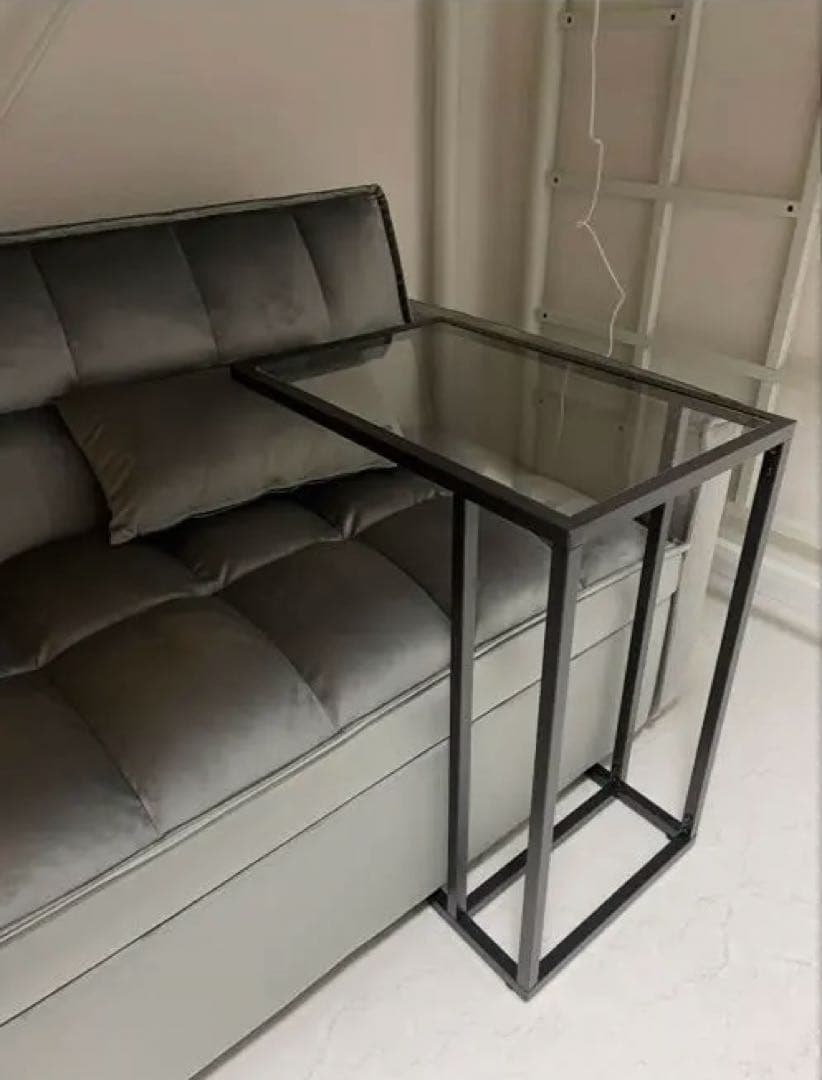 【美品】　2人掛け　ソファーベッド グレー ソファー　リクライニング